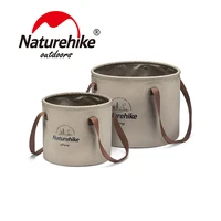 naturehike 10l 20l portable waterproof bucket water storage bag foldable basin bucket large capacity outdoor round bucket