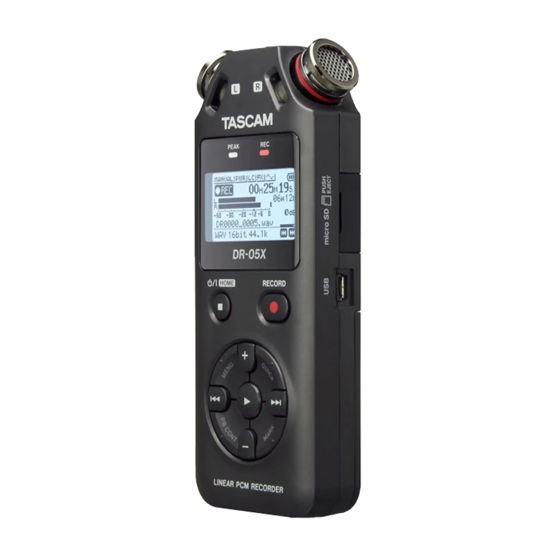 TASCAM DR-05X улучшенная версия DR-05 Портативный цифровой диктофон звукозаписывающее