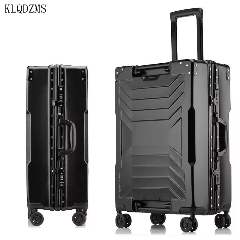 

KLQDZMS 20’’24’’26’’29 Inch PC Fashion Trolley Luggage Bag ABS Luxury Business Travel Bag Young People Innovative Luggage