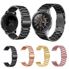 Металлический ремешок для часов из нержавеющей стали или Samsung Galaxy Watch с 46 мм 42 м Active 2, ремешок для часов Huawei 20-22 мм