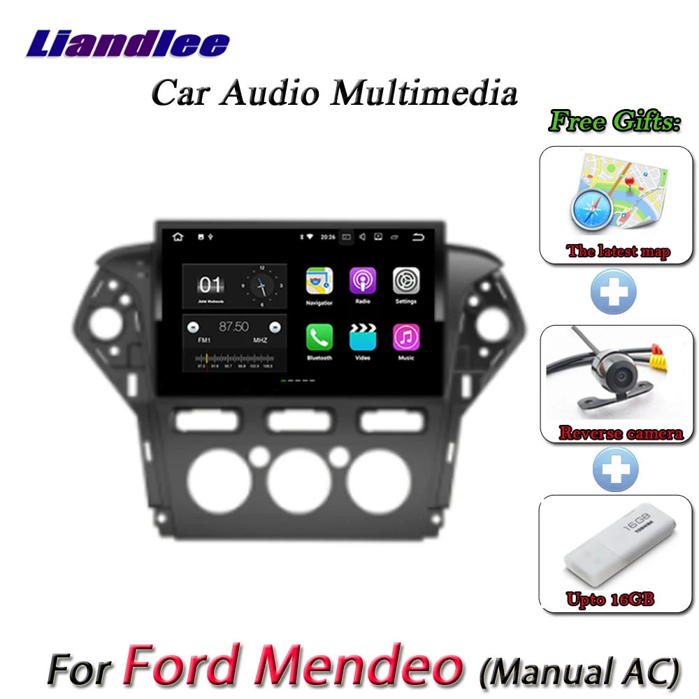 Liandlee автомобильная система Android для Ford Mondeo ручной AC 2011 ~ 2013 радио BT GPS навигация