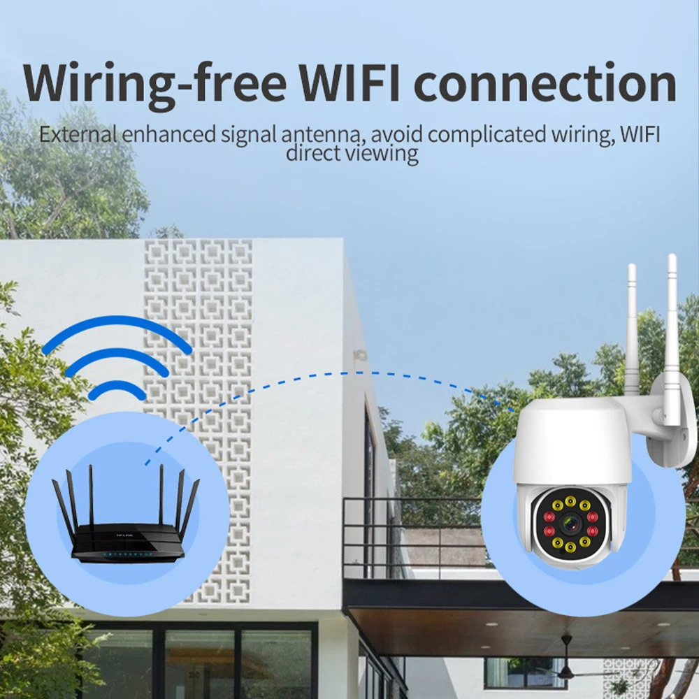 IP-камера наружная 1080P PTZ Wi-Fi ИК ночное видение | Безопасность и защита