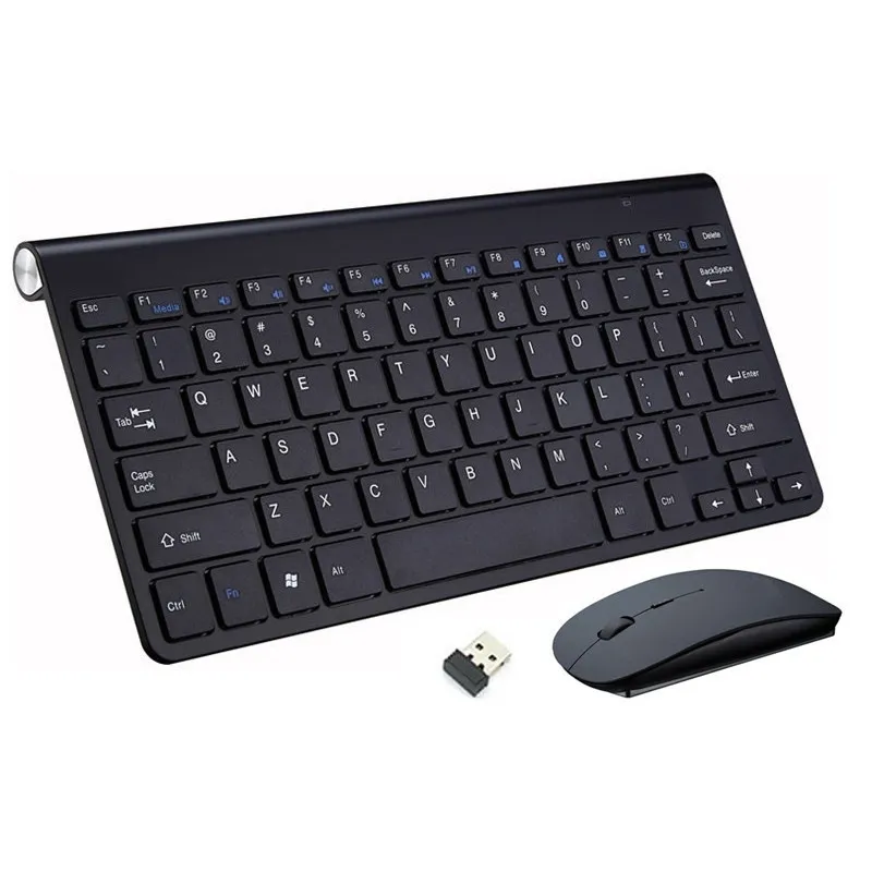 

2.4G Wireless Keyboard and Mouse Protable Mini Keyboard Mouse Combo Set For Notebook Laptop Mac Desktop PC Computer Smart TV PS4