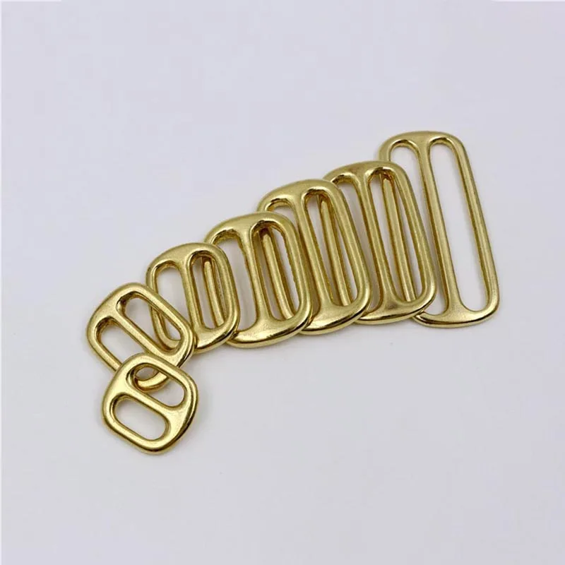 5 шт твердая латунная металлическая пряжка для сумок прямоугольник регулировать