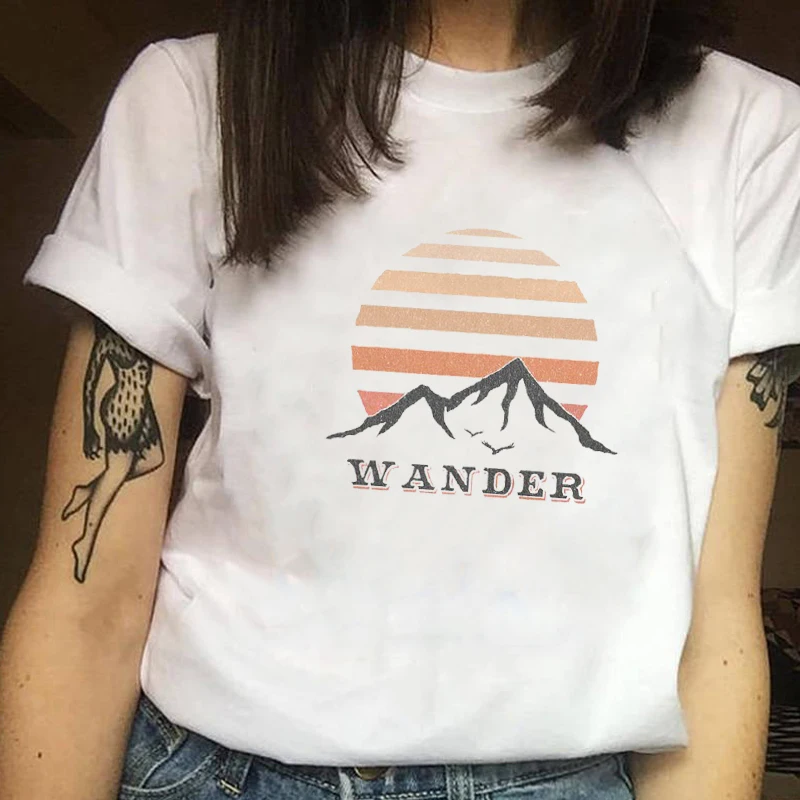 Женская одежда с принтом летняя модная женская футболка коротким рукавом