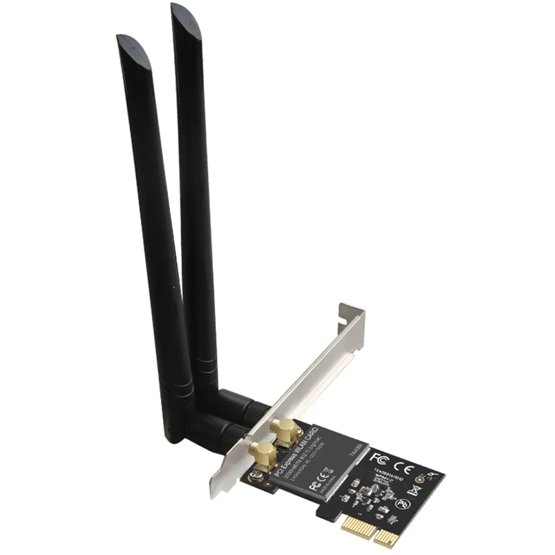 Wi Fi Беспроводной адаптер карты 1300 Мбит/с Dual Band 5.GHz/ 2 4 ГГц PCI Express сетевой для