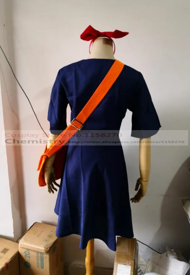 Служба доставки Kiki раньше костюм для косплея платье + головной убор сумка |