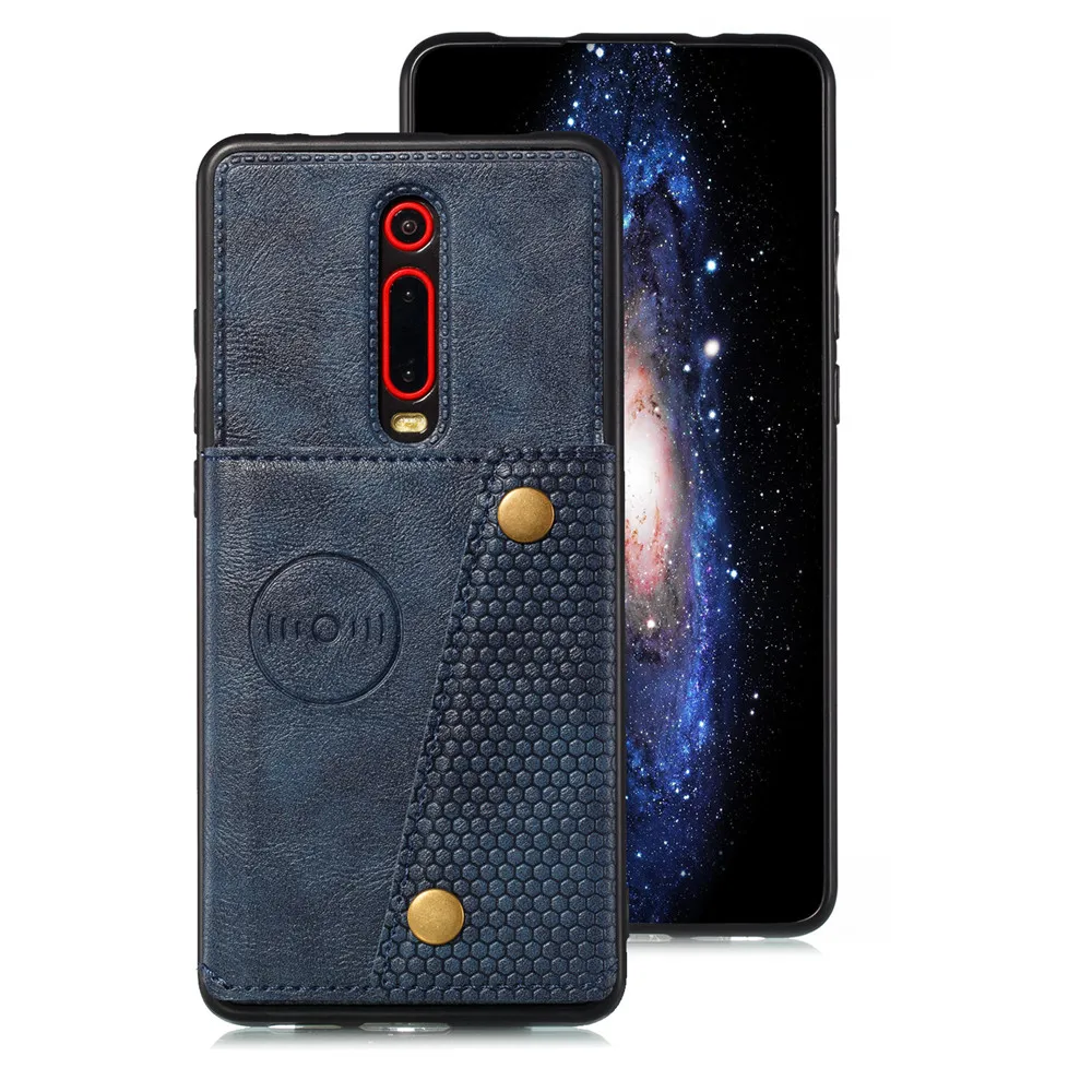 Синий Чехол-Кошелек Red mi K20 Pro с отделением для карт для Xiao mi K20 mi 9t mi 9t Xio mi Red mi 7a Note 8 7 Pro 8T кожаный чехол с магнитной подставкой для автомобиля - Цвет: Синий