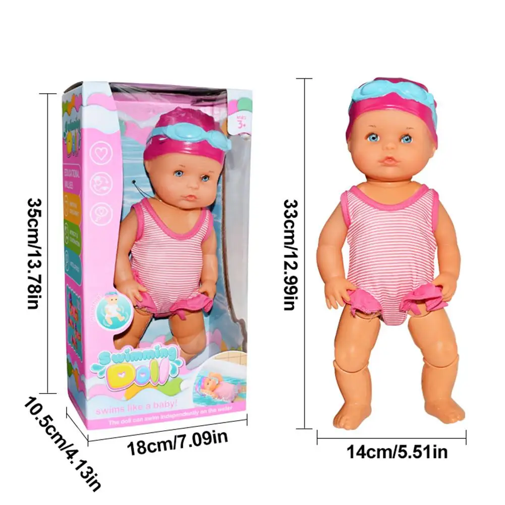 

Baby Electric Swimming Doll Waterproof ABS Mini Smart Electric Dolls Joint Movable Swim Dolls Infant Toys For Home Decor Gifts