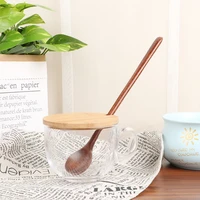 1pc long spoons wooden korean style 10 9 inches 100 natural wood long handle cooking mixing stirr round spoons for soup