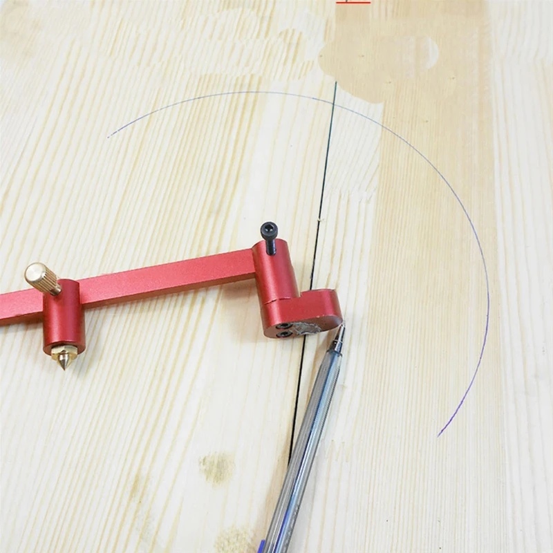 

360 Round Woodworking Scribe Center Finder Ruler Scribing Circle Ruler Compass 35EC