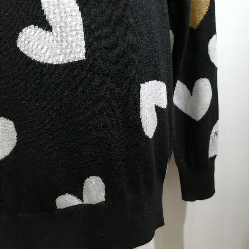 

Thin and Belly Covering Exquisite Love Sequined Knit Sweater Fall/Winter New Cardigan Women's Sweater