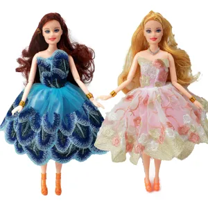 Fashion BJD Dolls Set Car Doll Clothes Changeable Dress Up 11 Inch 30cm bjd Clothes Suit Short Skirt DIY Toys for Girls Gift