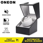 Автоматическое устройство для намотки часов ONEON, роскошный Органайзер-шейкер с мотором, вилка стандарта ЕССШААвстралииВеликобритании, держатель для чехла, дисплей для механических часов