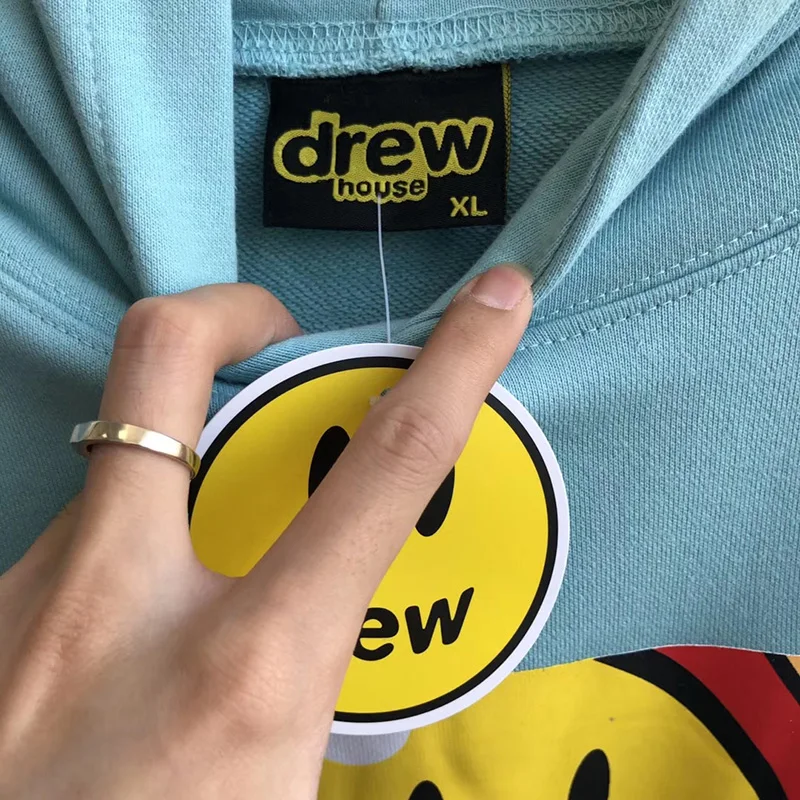 DREW HOUSE Леденец Печати Xxxtenation Мужская толстовка странные вещи Harajuku Свободные толстовки с капюшоном для мужчин и женщин худи на махровой подкладке