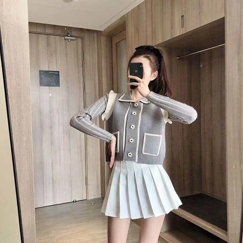 Верхняя одежда в гонконгском стиле свитер Новая женская осенняя европейские