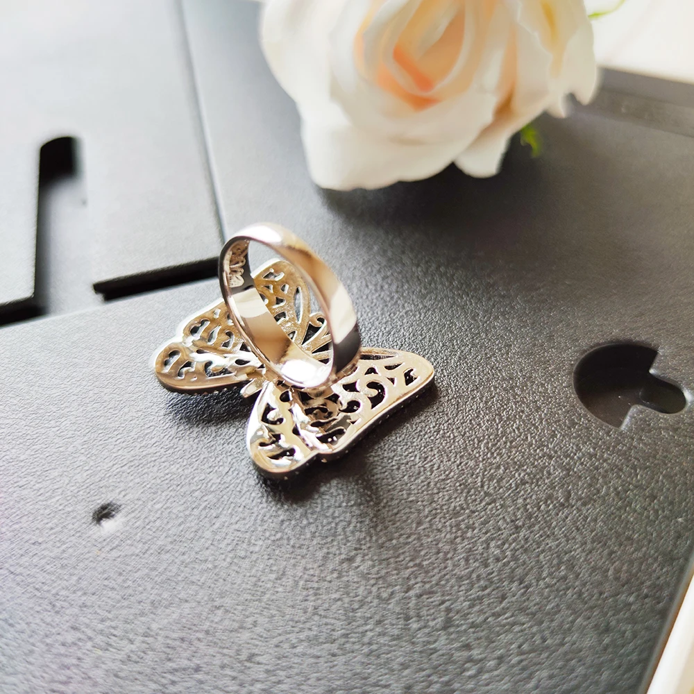 В виде симпатичных животных Бабочка кольцо мода ювелирные изделия аксессуары