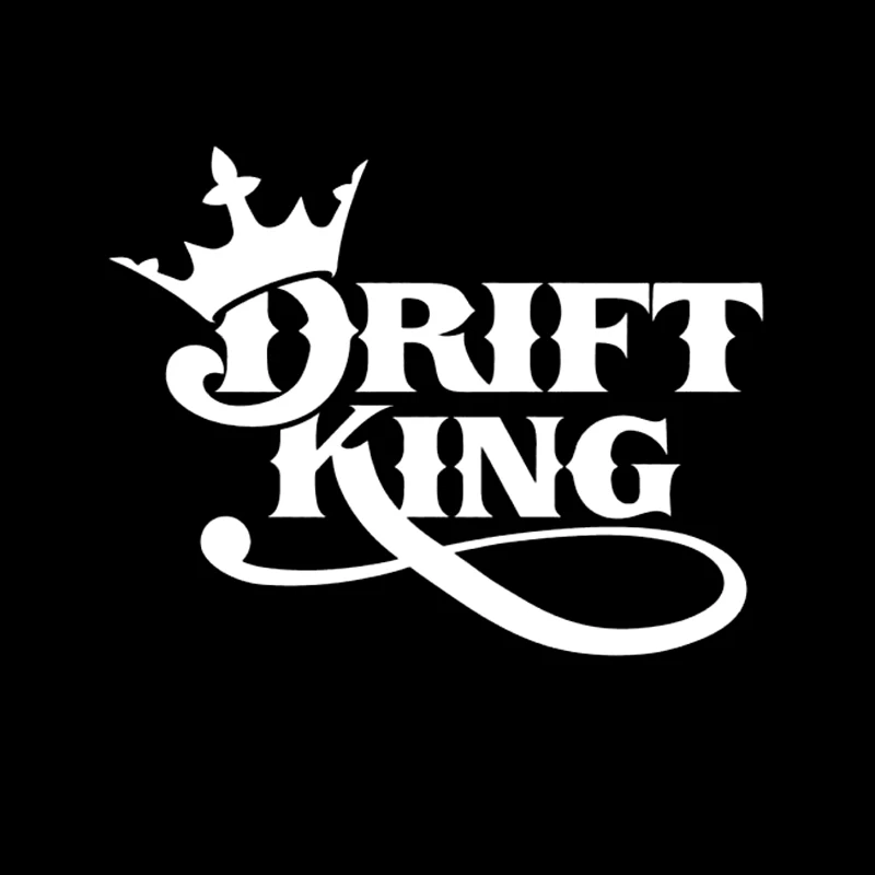 Корона DRIFT KING модные наклейки для украшения автомобиля персонализированные ПВХ