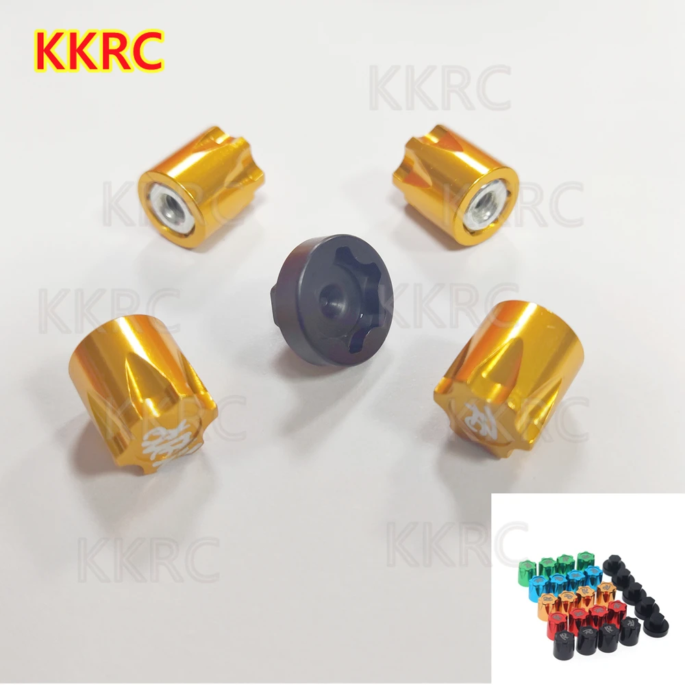 4pcs Metal Wheel Rim Dust Cap M4 Nut Center Caps 1/10 RC Crawler Car Axial SCX10 D90 TRAXXAS TRX4 TF2 Capra Upgrade Parts - купить по