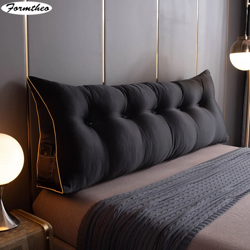 

FORMTHEO Large Silk Like Cushion Long Pillow Bed Headboard Tatami Backrest