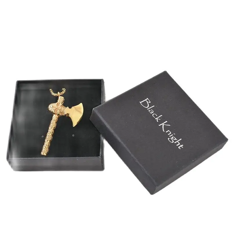 2019 Новый IP Черный Покрытие гравированный из нержавеющей стали подвеска в виде