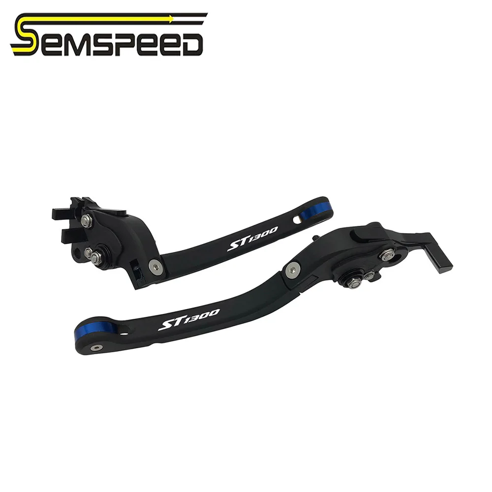 SEMSPEED ST1300 логотип Мотоцикл с ЧПУ Новые складные рычаги сцепления ручки для Honda