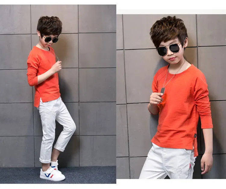 Г. Модная детская одежда на весну и осень, Детская футболка с длинными рукавами для мальчиков новые детские футболки