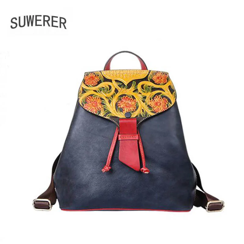 Новинка Высококачественная женская сумка из натуральной кожи с тиснением от