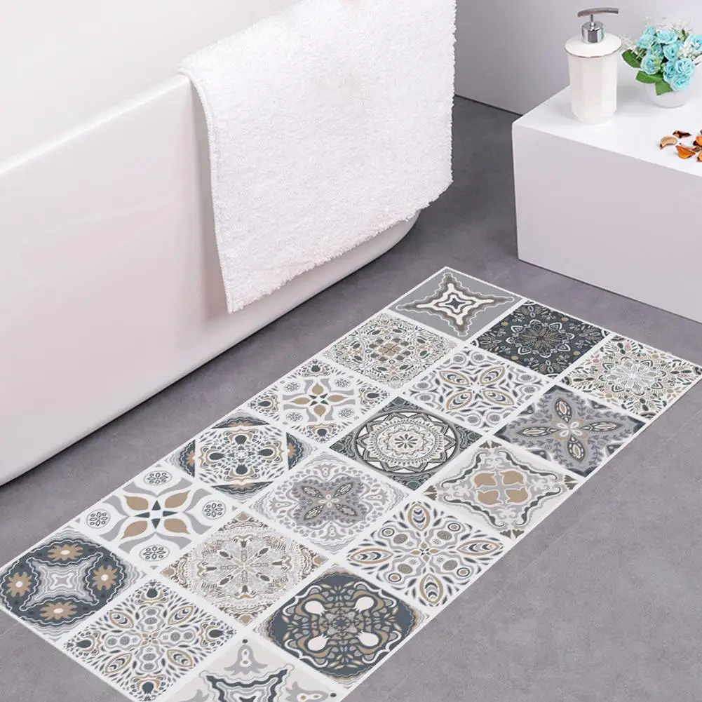 

New floor stickers Tiles Wall Sticker,Self-Adhesive Tile Decal for Kitchen Decoration DIY Waterproof Furniture Bathroom Decor 3p