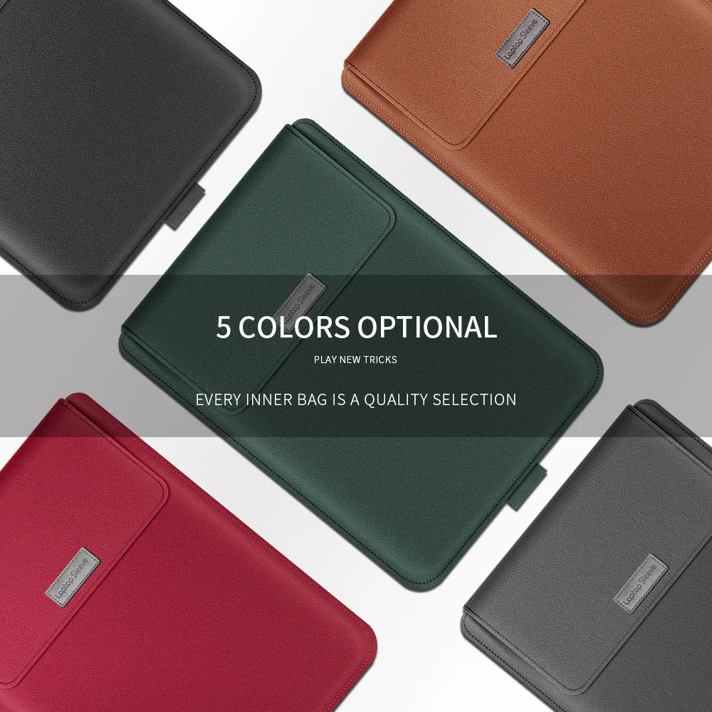 

Laptop Sleeve Notebook Case Tablet Cover Leather Bag 11" 12" 13" 14" 15" for Macbook Pro Air Retina 14 Inch for Xiaomi Huawei HP