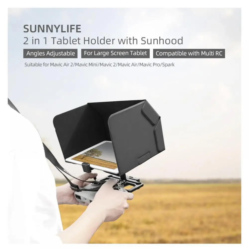 Miglior 2in1 DJI Mini SE Supporto Per Tablet Con Telecomando Con Cordino SunHood Per DJI Mavic Mini/Air 2/2S/Mini/Air/Spark Accessori
