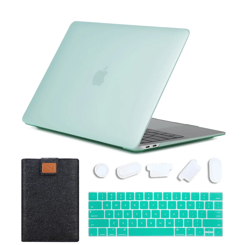 Matte Green MTT матовый чехол для ноутбука Macbook Pro 13 15 дюймов Жесткий Чехол для mac book Air Pro retina 11 12 13 15 Сенсорная панель сумка для ноутбука - Цвет: Matte Green
