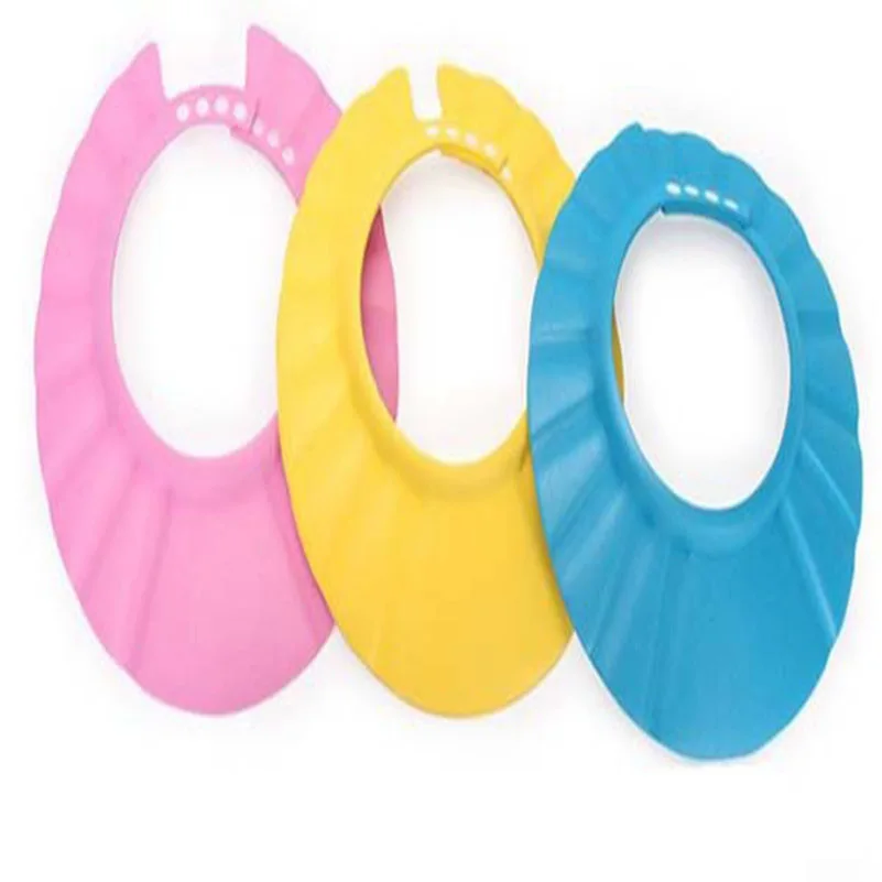 

1pc Baby Shampoo Shower Cap Wash Hair Soft Foam Adjustable Bathing Bath Protect Cap Hat For Baby Children Kids Shampoo Hat