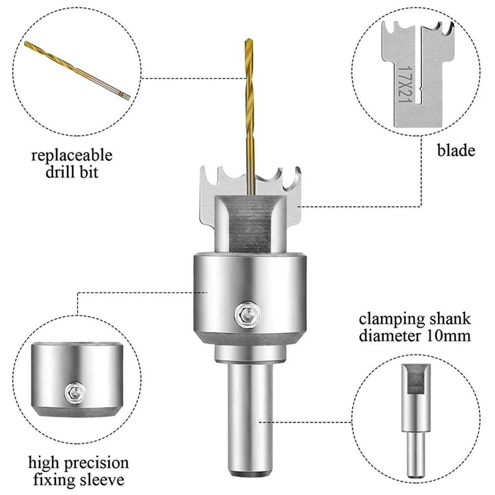 

Ring Drill Bit 17/19/21mm Multifunction Wooden Thick Ring Maker High Speed Steel Drill Wood Tools Spade Drill Bits Grinding Tool