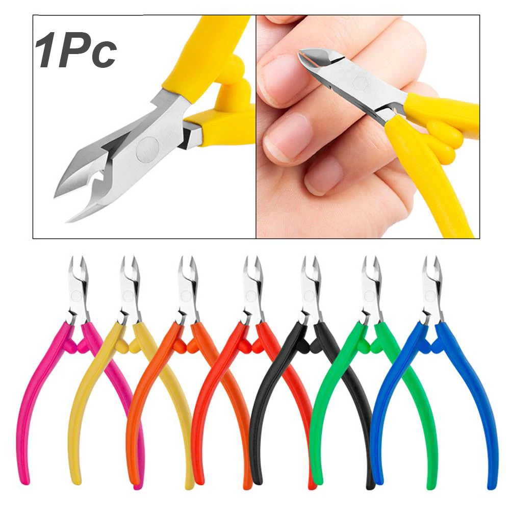 1 шт. Профессиональный каблук из нержавеющей стали кусачки для кутикулы ножницы