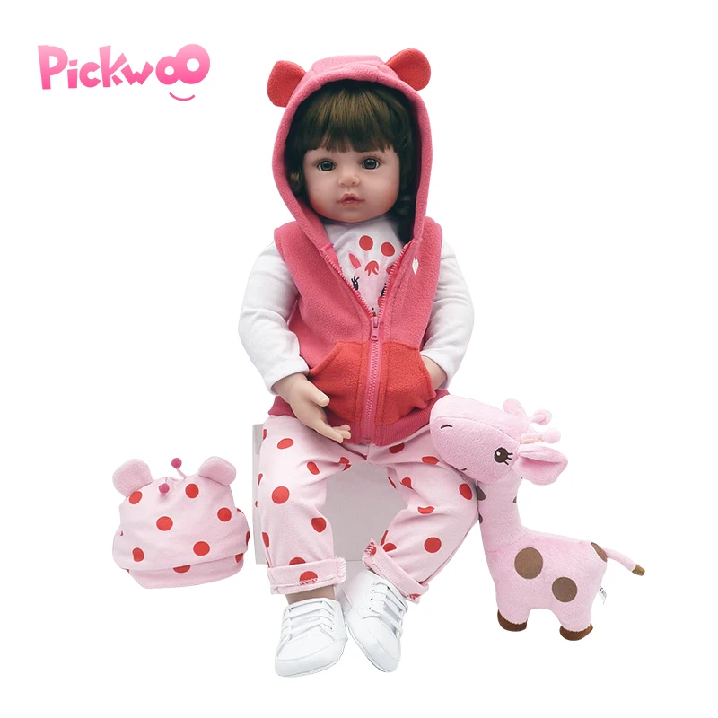 Кукла Reborn Pickwoo 18 дюймов 48 см Реалистичная кукла для новорожденных детей