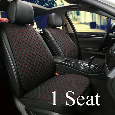 1 seat black ed line Автомобильная спинка автомобильный протектор подушки сиденья коврик для авто передний автомобиль Стайлинг автокресло чехол - Название цвета: 1 seat black ed line