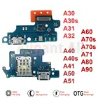 Оригинальный USB-разъем для быстрой зарядки док-станция гибкий кабель для Samsung Galaxy A30s A40s A50s A30 A31 A32 A40 A41 A50 A51 A71 A80 4G