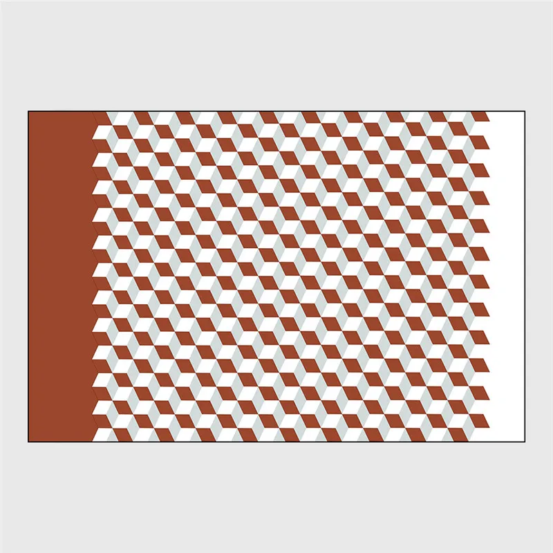 Ковер в скандинавском стиле объемный квадратный напольный ковер с рисунком Куба