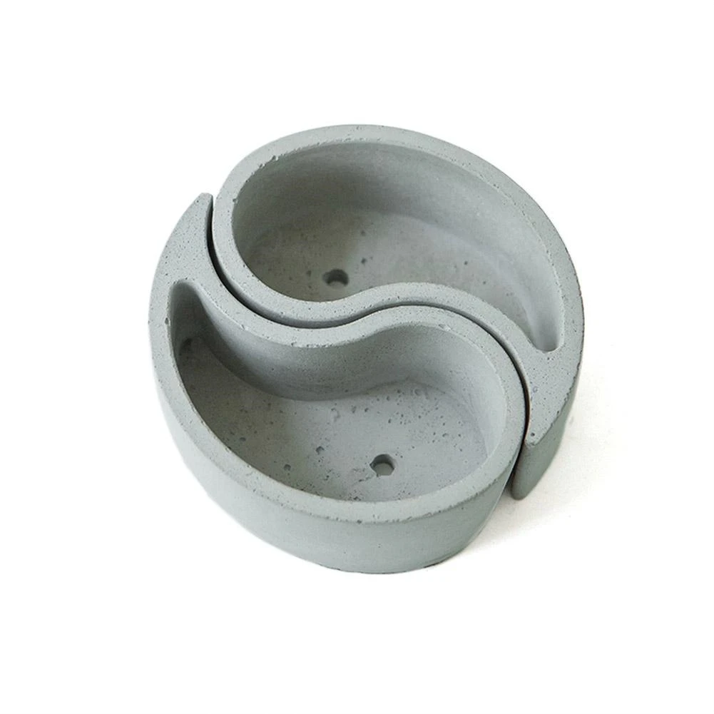 Креативный в форме запятой DIY силиконовая форма бетонный цветочный горшок