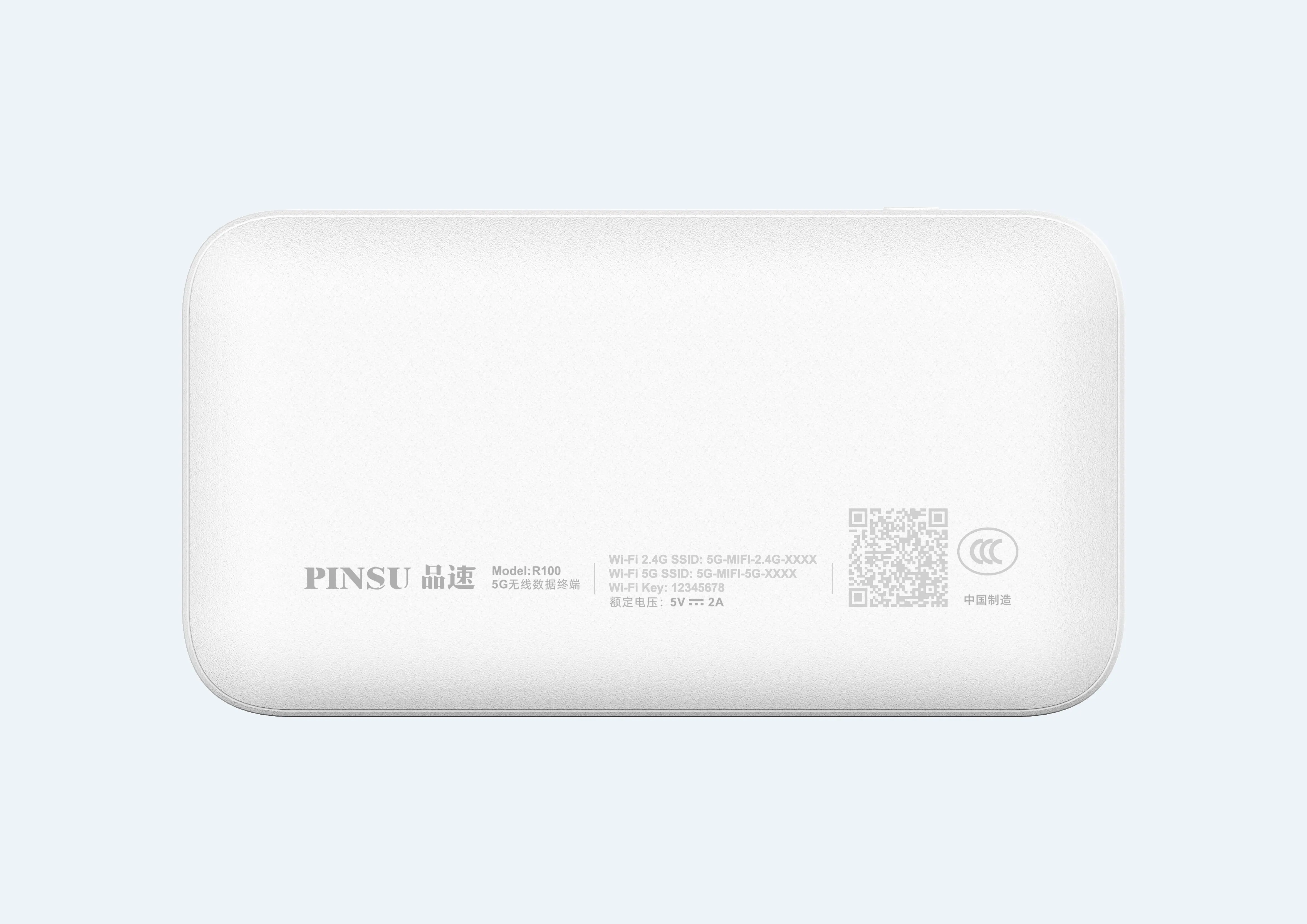Unlocked PINSU R100 5G Roter Wi-Fi 6 Dual-Core NSA+SA Mobile Wi-Fi 5G Router With SIM Card Qualcomm SDX55 Moden 3600 mAh battery images - 6
