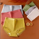 1 шт., женские хлопковые трусы с завышенной талией