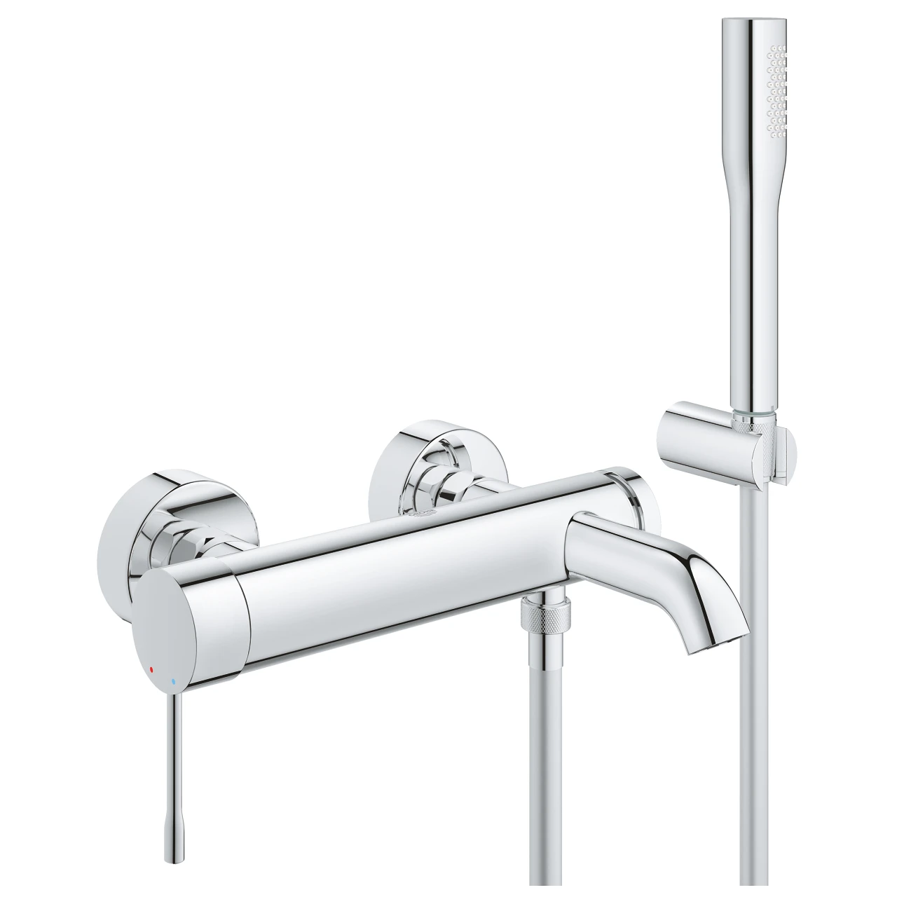 Смеситель для ванны с душевым гарнитуром GROHE Essence+ 33628001 | Строительство и ремонт