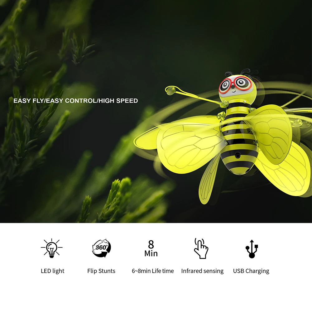 Дрон инфракрасный самолет электронная игрушка Летающая пчела вертолет открытый