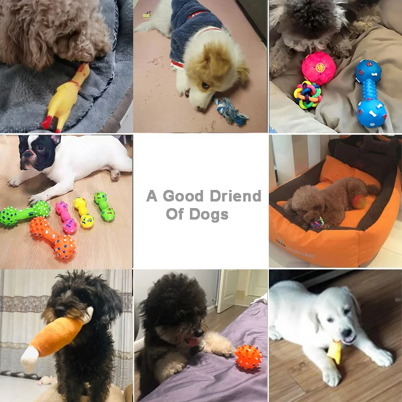 Игрушка для собак 4 шт. набор игрушек домашних животных пищалка плюшевая игрушка