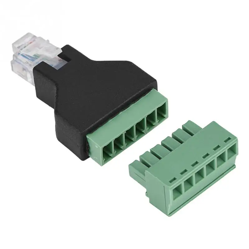 Коннектор адаптера Ethernet RJ12 6P6C папа 6 Pin|Соединители| |