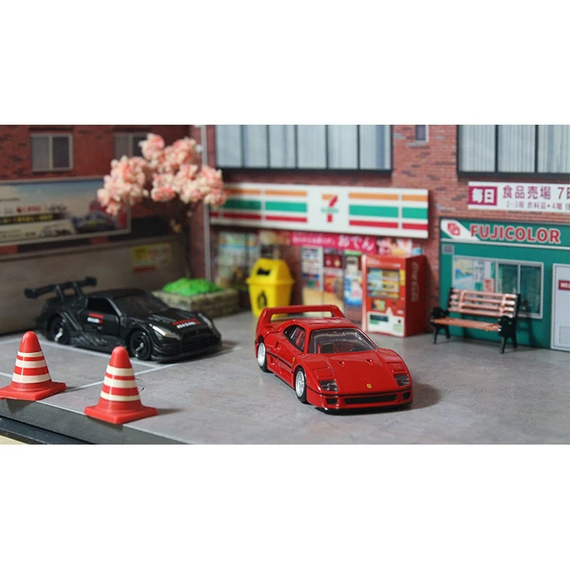 

New 1:64 DIY Model Car Diorama 71 Scenery Photo Display + 3PCS Accessories