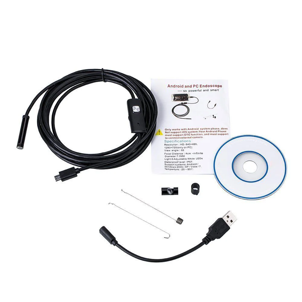 

1 Set Endoscope Drain Sewer Pipe Inspection Camera Plumbing Waterproof IP67 Hot