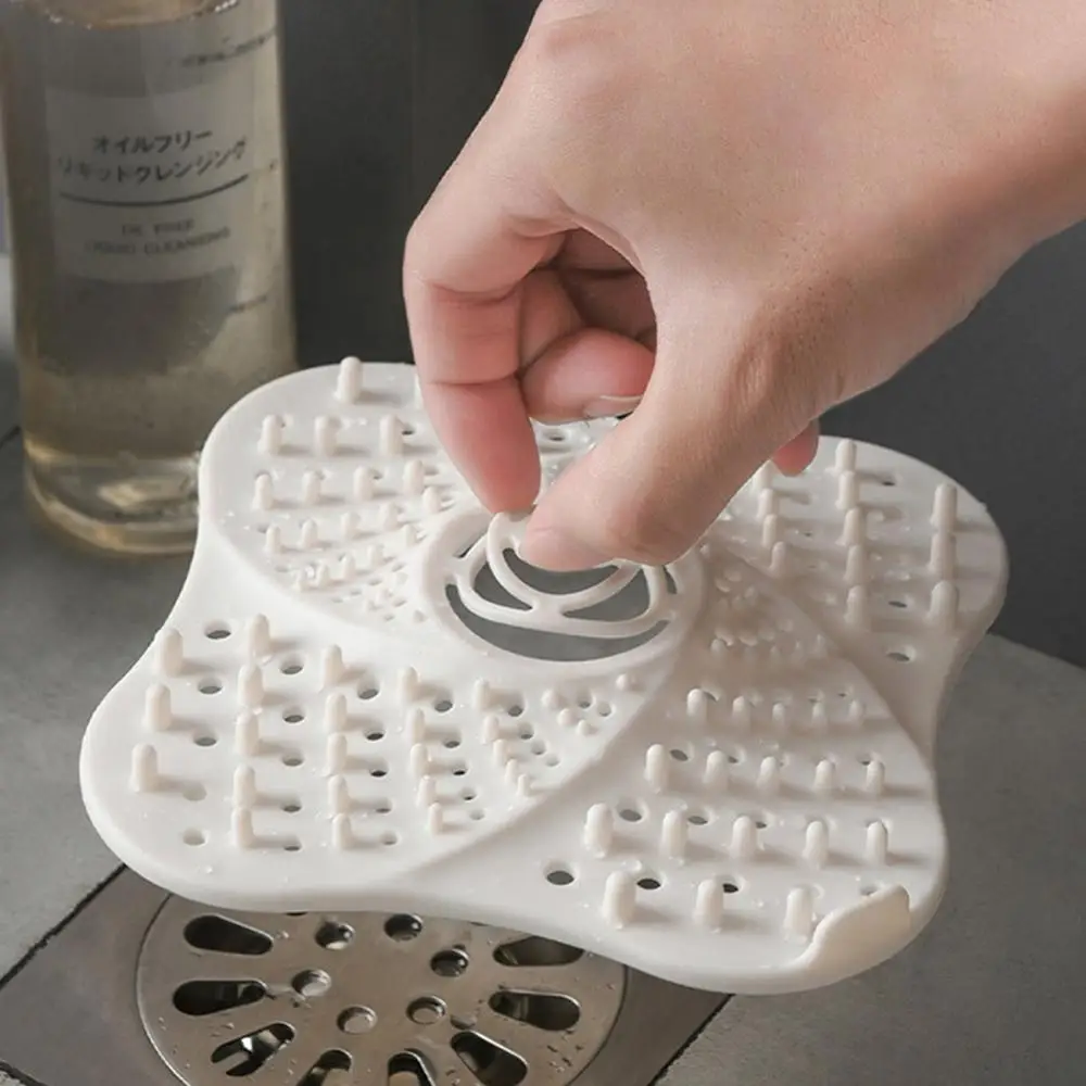 Силиконовый дренажный фильтр для волос ванной и кухни может захватывать волосы