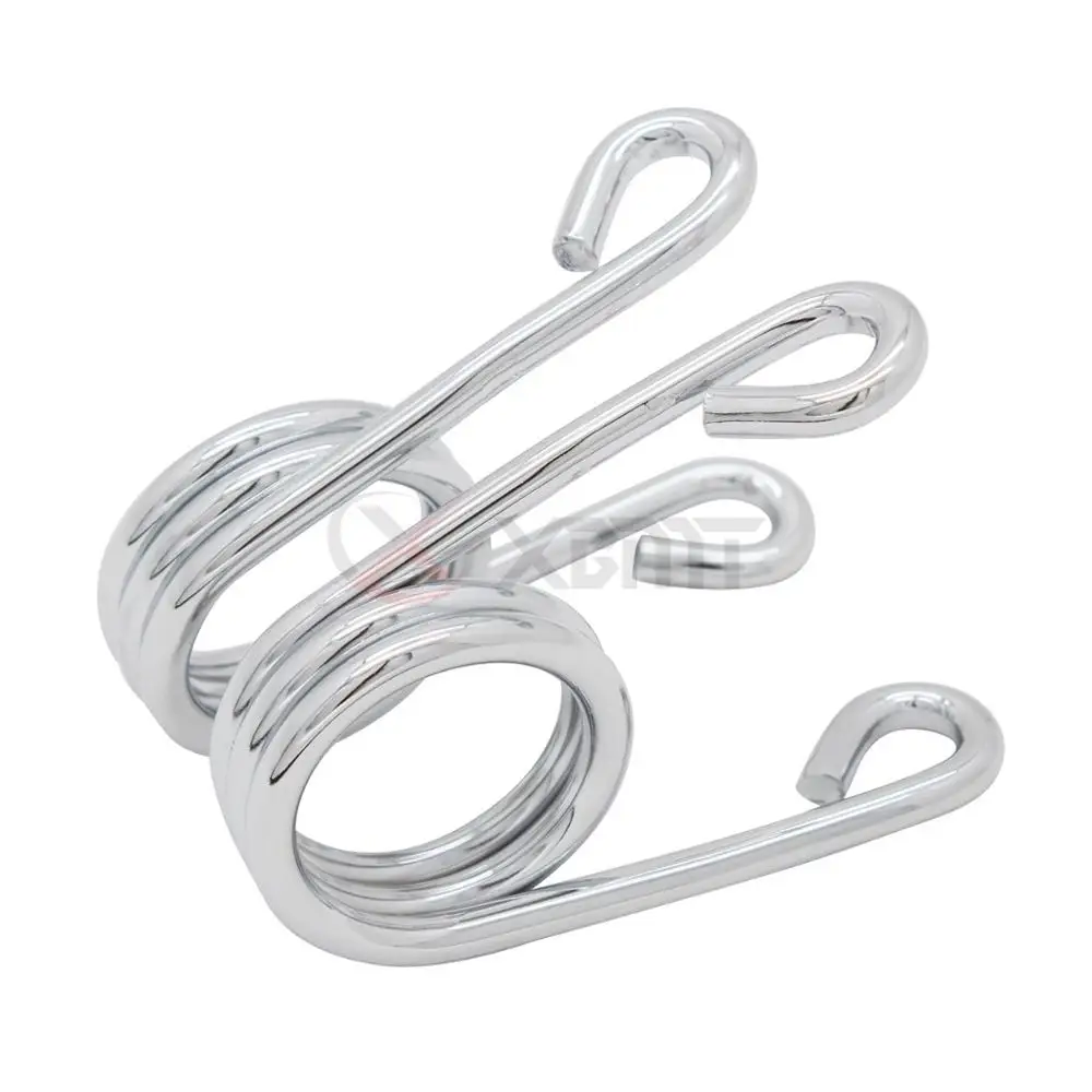 

2 PCS Motorcycle Chrome Solo Seat Spring For Harley Sportster XL883 XL1200 48 Chopper Bobber Custom